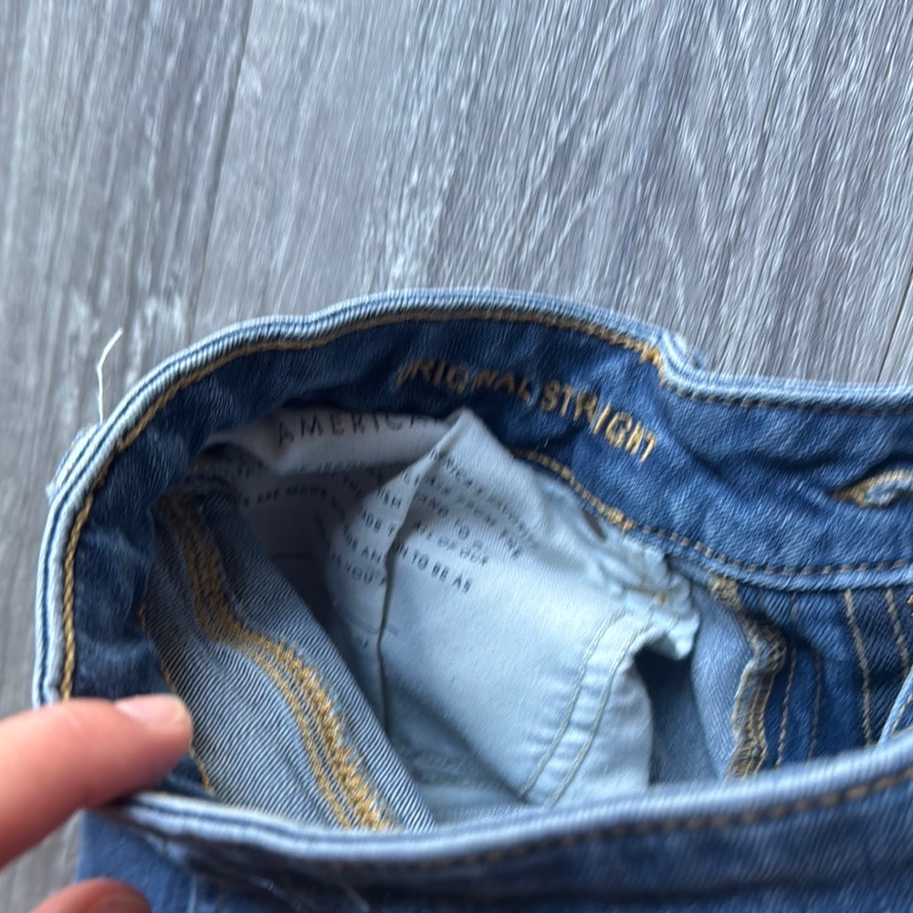 American Eagle Outfitters Blue Straight Jeans - Picture 6 of 6